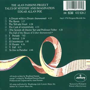 Alan Parsons Project - Tales of Mystery and Imagination - Edgar Allan Poe